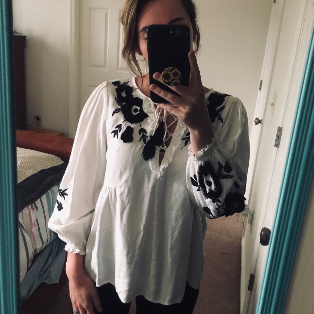 zara peasant top *FINAL PRICE*